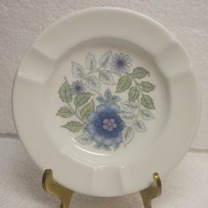 Wedgwood Bone China Ashtray in Blue Floral 'Clementine' design